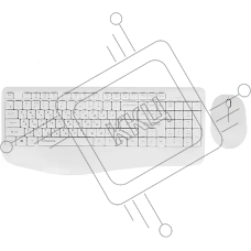 Набор клавиатура+мышь Qumo Space K57/M75 (цвет белый), беспроводной 2.4G, 104 клавиши, клавиатура + мышь, 3 кнопки, 1200 dpi