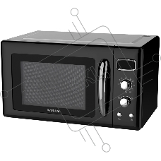 Микроволновая печь Hyundai HYM-D3040 черный, 23 л, 800 Вт, переключатели - поворотный механизм/кнопки
