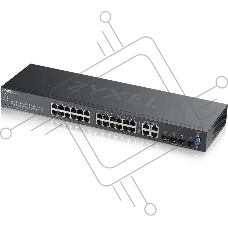 Коммутатор Zyxel GS2220-28, 24×1 Гбит/с + 4×Combo (SFP/RJ-45), L2, управляемый