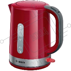 Чайник электрический Bosch TWK6A514 1.7л. 2200Вт красный корпус: пластик