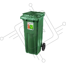 Мусорный контейнер с колёсами, 120 л GRINDA МК-120
