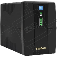 Источник бесперебойного питания ExeGate Power Back BNB-1000.LED.AVR.4C13 / 1000 ВА / 550 Вт / 4 x IEC 320 C13