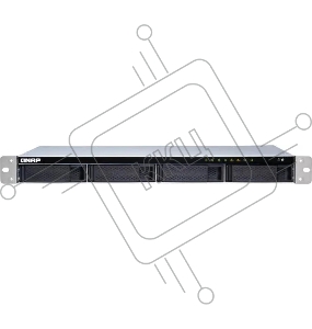 Сетевое хранилище без дисков channel QNAP TS-431XeU-8G NAS 4 HDD trays, 10 GbE SFP+, rackmount, 1 PSU. ARM 4-core Cortex-A15 Annapurna Labs AL-314 1,7 GHz, 8 GB. W/o rail kit RAIL-B02