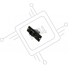 Модуль-переходник [WRTS-RJ45] Wize RJ45 для врезного лючка в стол