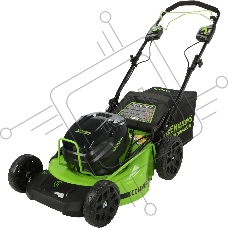 Газонокосилка самоходная, аккумуляторная Greenworks GC82LM51SP2, 82V, 51 см, бесщеточная, c 1*АКБ 5 А.ч. и ЗУ (2515907UB)
