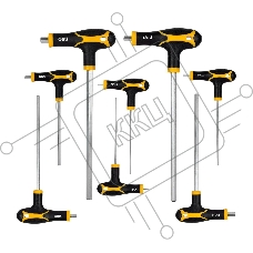 Набор шестигранных ключей Deli DL233108 8 шт. Материал: CR-V. Спецификация: 2x75 мм/2,5x75 мм/3x100 мм/4x100 мм/5x150 мм/6x150 мм/8x200 мм/10x200 мм. Удобная рукоять.
