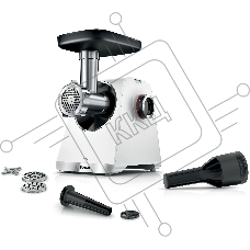 Мясорубка электрическая Bosch MFWS609W белый/черный, 2100 Вт, 3.5 кг/мин, реверс, насадки - 4