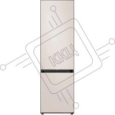 Холодильник Samsung RB38C7B5D39/EF бежевый двухкамерный 276/114л морозилка снизу, No Frost