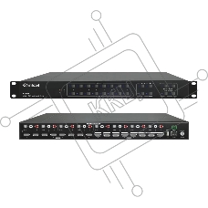 Матричный коммутатор Infobit iMatrix H88AM HDMI 4K60, 8х8, 3840x2160/60 Гц; 8 цифровых аудиовыхода SPDIF, 8 аудиовыхода Toslink с поддержкой Audio Matrix/Downscaling/AOC