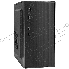 Компьютерный корпус Minitower ExeGate BAA-408-UNS400 (mATX, БП UNS400 с вент. 12см, 2*USB, HD Audio, черный)