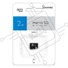 Карта памяти MicroSD (Transflash) SmartBuy 2 Gb (без адаптера)