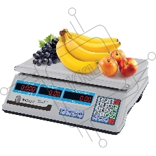 Весы торговые электронные KELLI KL-1524 до 35 кг, LED дисплей, экономрежим, суммирование покупок