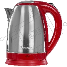 Чайник электрический ВАСИЛИСА ВА-1021 нерж. красный: 1500 Вт, 1,8 л (12)