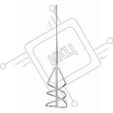 Миксер из оцинкованной стали Сибртех, D 120 мм, L 570 мм,для красок и штукатурных смесей