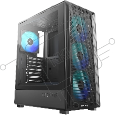 Корпус DeepCool CC550 4F, Midi-Tower, чёрный, 4 x 120 мм
