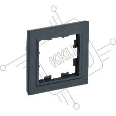 Рамка 1-местная IEK BRITE РУ-1-БрГ графит