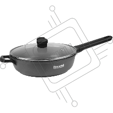 Сотейник Rondell Zorro RDA-1453, 28см, с крышкой, графитовый