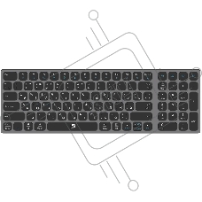 Клавиатура Оклик K767W беспроводная USB серый/черный (2002135)