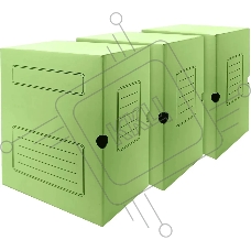 Короб архивный Silwerhof 1914768 микрогофрокартон корешок 150мм, зеленый (упаковка: 3шт)