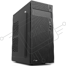 Компьютерный корпус CBR PCC-ATX-E185-WPSU ATX Miditower E185, без БП, 2*USB 2.0, HD Audio+Mic, Black