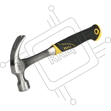 Молоток-гвоздодер Deli DL5072 450 гр, цельнокованный, прорезиненныя рукоять