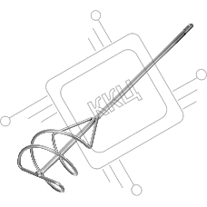 Миксер Сибртех для строительных смесей, 100х450 мм, хвостовик SDS plus