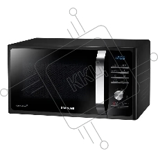 Микроволновая печь Samsung MG23K3515AK/BW черный, 23 л, 800 Вт, переключатели - поворотный механизм/кнопки