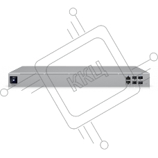 Шлюз-контроллер Ubiquiti UniFi Enterprise Fortress Gateway (EFG), 2×2.5 Гбит/с + 2×10 Гбит/с SFP+ + 2×25 Гбит/с SFP28, управляемый