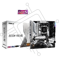 Материнская плата ASRock B650M PRO RS, AM5, AMD B650, 4xDDR5, 4xSATA, 3xM.2, 1xPCIe 4.0 x16, 1xPCIe 3.0 x4, 1xDP, 1xHDMI, 1x2.5Gb LAN, 1xUSB-C 10Gbps, 1xUSB-A 10Gbps, 2xUSB-A 5Gbps, 4xUSB-A 2.0, 3x3.5 мм, 7.1, mATX