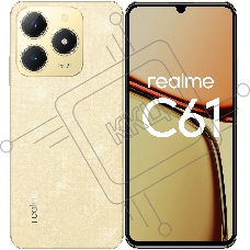 Смартфон Realme C61, 6/128Gb, золотистый