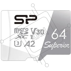 Флеш карта microSD 64Gb Silicon Power Superior Pro A2 microSDXC Class 10 UHS-I U3 Colorful 100/80 Mb/s Флеш карта microSD 64Gb Silicon Power Superior Pro A2 microSDXC Class 10 UHS-I U3 Colorful 100/80 Mb/s