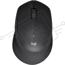 Мышь беспроводная Logitech M331 Silent Plus черный, 1000 dpi, радиоканал, USB, кнопки - 3