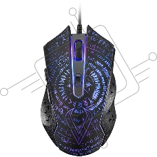Мышь проводная Qumo Valhalla M35 черный, 3200 dpi, USB, кнопки - 6