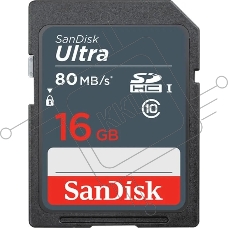 Флеш карта SDHC 16Gb UHS-I SANDISK SDSDUNS-016G-GN3IN
