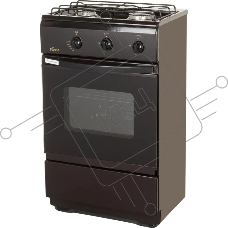 Плита газовая Flama CG 3202 B коричневый, конфорок 2 шт, духовка 30 л, 50 см x 85 см x 35 см