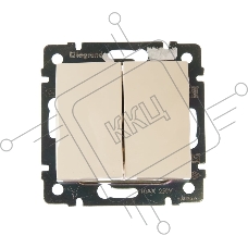 Электроустановочные изделия Legrand Legrand 774305 Выключатель Valena двухклавишный 10 AX(слоновая кость)