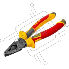 Плоскогубцы комбинированные Denzel диэлектрические трехкомпонентные рукоятки до 1000 В, 180 мм