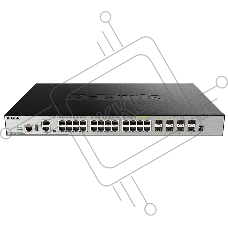 Коммутатор D-Link DGS-3630-28TC/A2ASI, 24×1 Гбит/с + 4×10 Гбит/с SFP+, управляемый