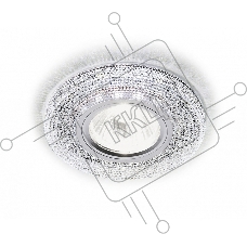 Корпус светильника S290 CH хром/прозрачный/MR16+3W(LED WHITE)