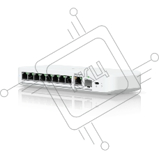 Коммутатор Ubiquiti UniFi Switch Flex 2.5G, 8×2.5 Гбит/с + 1×10 Гбит/с Combo Uplink, управляемый