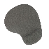 Коврик для мыши с подушкой под запястье Gembird MP-WR-GRAY, серый, 225х195х5мм, ткань+резина, блистер