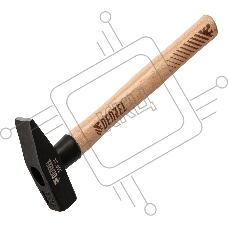 Молоток слесарный Denzel 500 г, кованый квадратный боек, буковая рукоятка