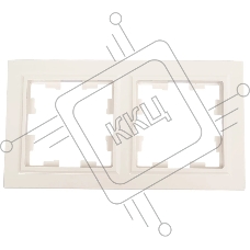 Рамка 2-мест. IEK BRITE РУ-2-БрБ бел.