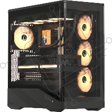 Компьютерный корпус AeroCool/Formula Crystal U9 черный без БП ATX 5x120мм 3x140мм 2xUSB3.0 1xUSB3.1 audio bott PSU