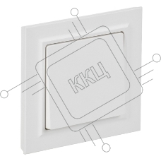 Выключатель 1-кл. СП BRITE ВСР10-1-0-БрАБ 10А в сборе арктич. бел. IEK BR-V10-0-10-K91-F