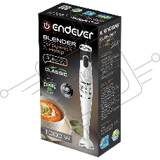 Блендер погружной Endever Sigma-82, цвет ,белый/черный, мощность 1000Вт, нож из нержавеющей стали
