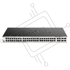 Коммутатор D-Link DGS-1210-52/F3A, 48×1 Гбит/с + 4×1 Гбит/с SFP, настраиваемый