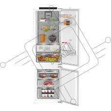 Холодильник встраиваемый Hotpoint HBDR 18I, двухкамерный, 185/69л, морозилка снизу
