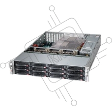 Корпус SuperMicro CSE-826BAC12-R1K23LPB 2U, 2x1200W, 12x3.5