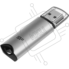 Флеш Диск Silicon Power 16GB Marvel M02 SP016GBUF3M02V1S USB3.0 серебристый